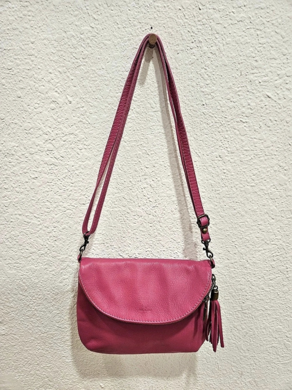 Fossil Pink Crossbody Bag